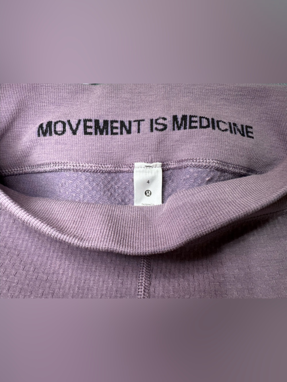 Lululemon Keep the Heat Thermal High-Rise Tight 28" in Purple Ash Size 4 - Picture 9 of 13